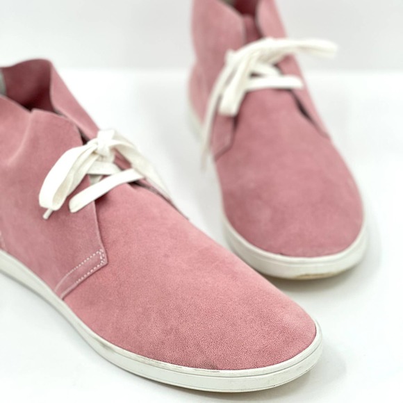 Steve Madden Shoes - STEVE MADDEN Chester Suede Lace Up Chukka Ankle Bootie Pink 11